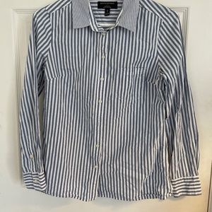 Blue striped dress shirt